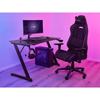 Bureau gaming - trust gaming - gxt 710 luminus pro - 120x60 cm - led rgb - chargeur sans fil 10w