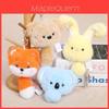 Fox Koala And Rabbit Plush Toy With Keychain For Kids And Collectors