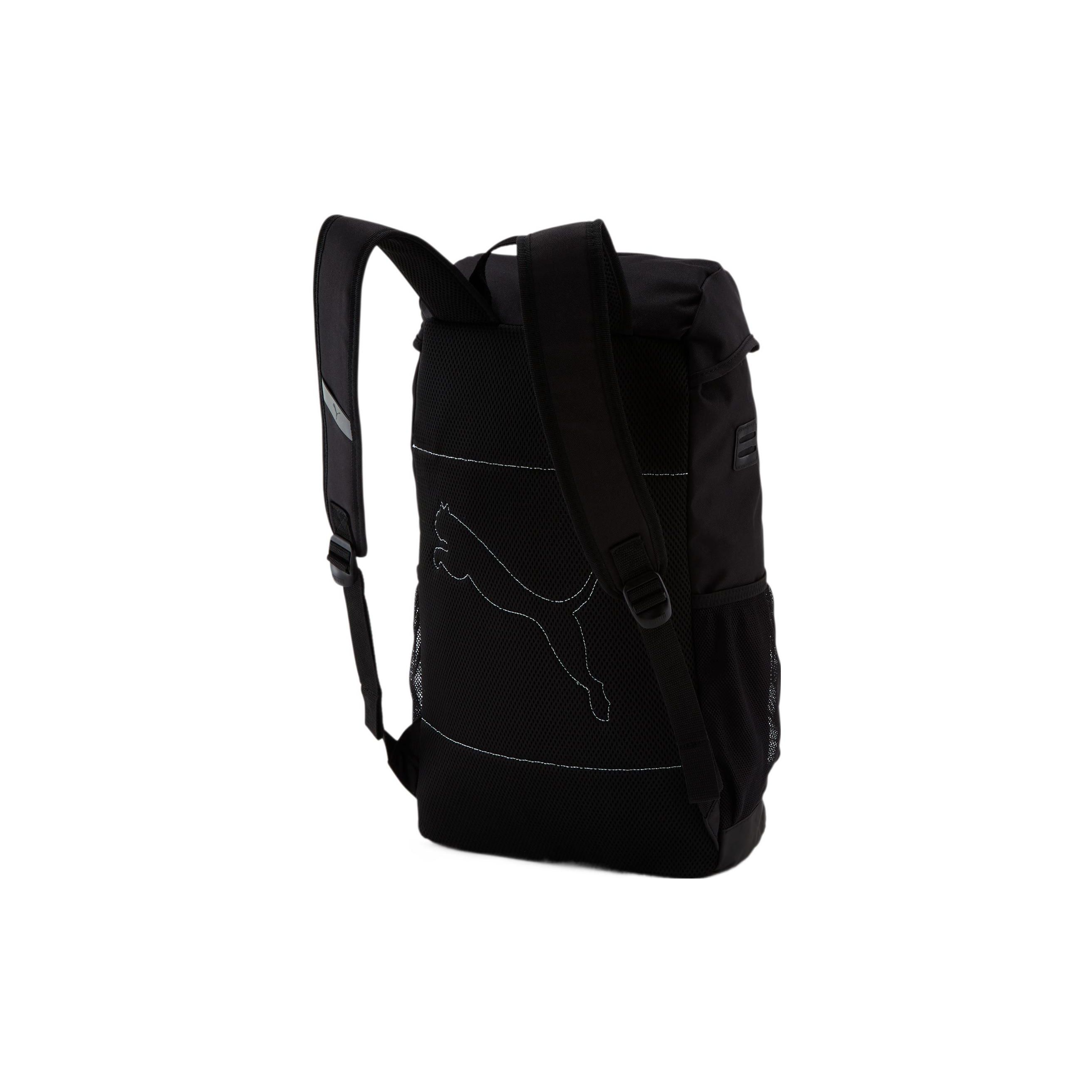 Puma Logo Casual Sports Backpack Unisex Backpacks Black 858969-01 Black