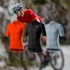 Maglia da Ciclismo da Uomo Traspirante Manica Corta Asciugatura Rapida Maglietta da Bici Corsa su Strada Sport all'Aperto