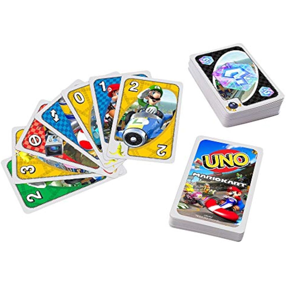 Mattel Game (Mattel Game) Uno (UNO) Uno Mario Kart Card Game Party Game for 2 To 10 People from 7...