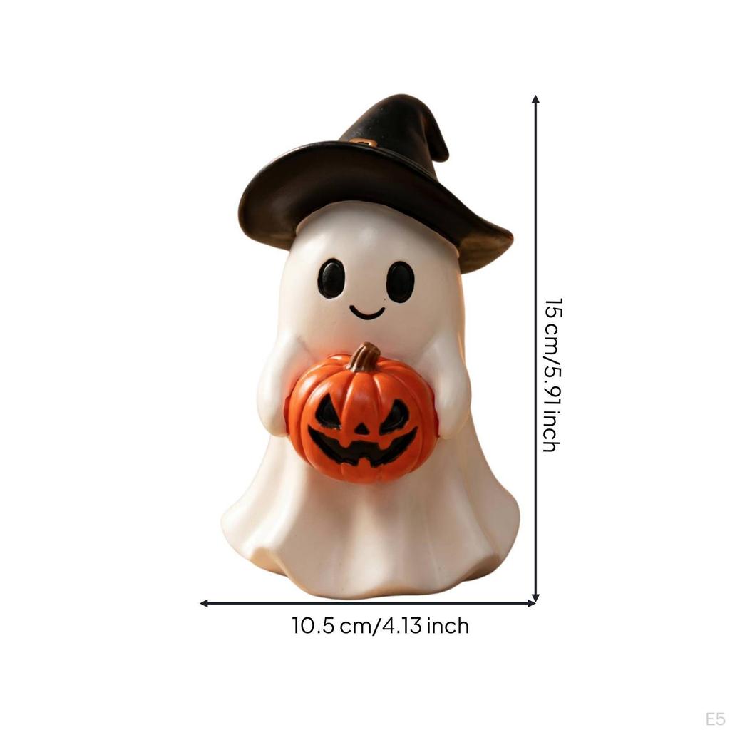 Specter Figurine Halloween Decoration Cute for Office, Party Witch Ghostno Light