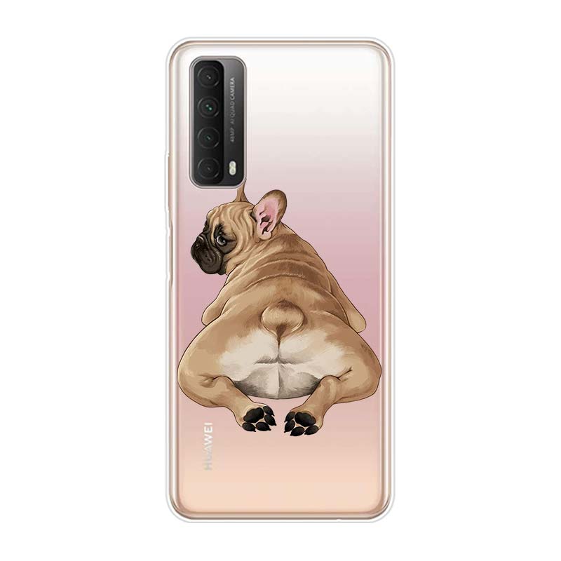Cute Brindle Frenchie Puppy For Huawei Y9S Y6S Y8S Y9A Y7A Y8P Y7P Y5P Y6P Y7 Y6 Y5 Pro Prime 2020 2019 Soft Phone Case