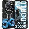 Telephone Portable Incassable 5G OUKITEL WP55 36GO+256GO 6.6" 11000mAh Smartphone Robuste Android 15 108MP Dual SIM/NFC Noir