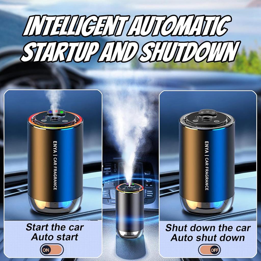 Smart Car Air Freshener, Car Air Freshener Diffuser With 3 Color Starry Sky Projection, Cars Scent Diffuser With RGB Music Syncing Light, 3 Mode