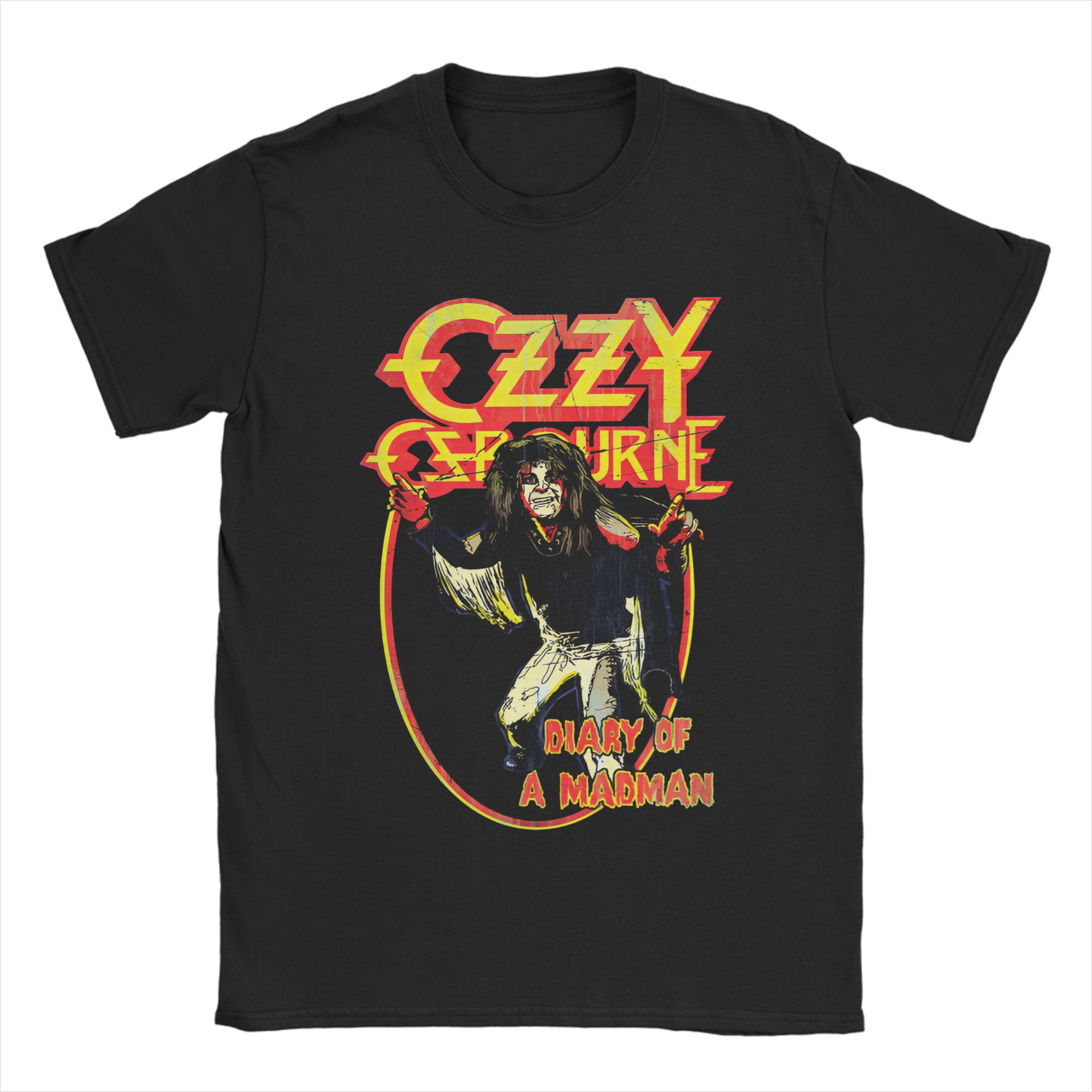

Unique Ozzy Osbourne TShirt Men Women Crewneck Cotton T Shirt Short Sleeve Tee Shirt Loose and Casual Clothing S