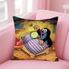 T-The Little MoleS Cushion Cover Home & Car Multi-Scene Pillow Cover - Reversible, Soft & Durable for Daily Use