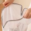 Three-dimensional Portable Honeycomb Mesh Zipper Laundry Bag for Household Washing Machines, Anti-deformation Mesh Bag
