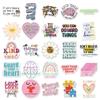 100 Mental Health Doodle Stickers: English Slogans for Water Bottles, Phone Cases, and Computers
