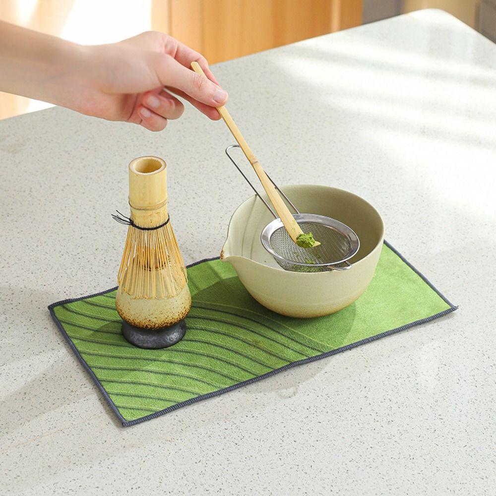 4PCS Stirring Bamboo Ceramic Japanese Matcha Tea Set Reusable Safe Matcha Stirring Brush Food Grade Matcha Whisk