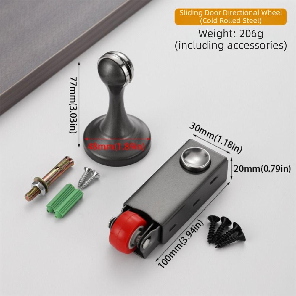 Smooth Rolling Sliding Door Bottom Guide Wheel Anti Sagging Furniture Wheels Sliding Door