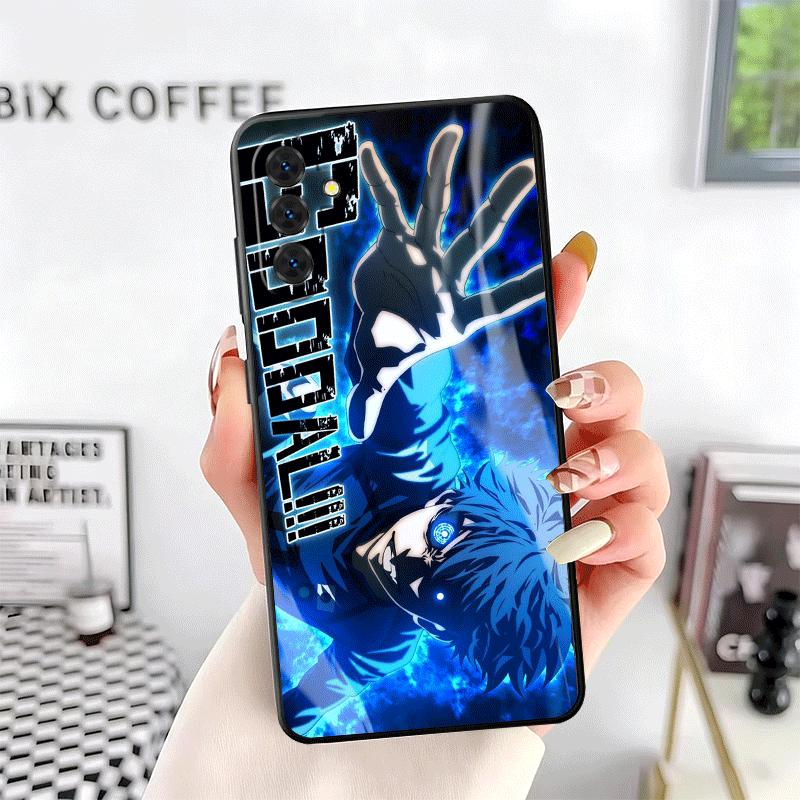 Blue L-Locks Isagi Yoichi Soft Phone Case for Samsung A17 A37 A57 A16 A26 A36 A56 A15 A25 A35 A55 A14 A24 A34 A54 A13 A23 A33 A5