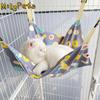 Cartoon Cat Hammock Bed Breathable Wear Resistant Cat Swinging Nest with Hanging Hook Soft Cat Hanging Basket For Four Seasons