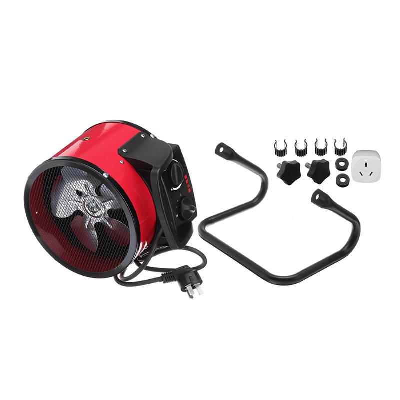 3000W 220V Air Warmer Heater Blower Workshop Space Garage Heating Appliances Industrial Electric Heater Fan