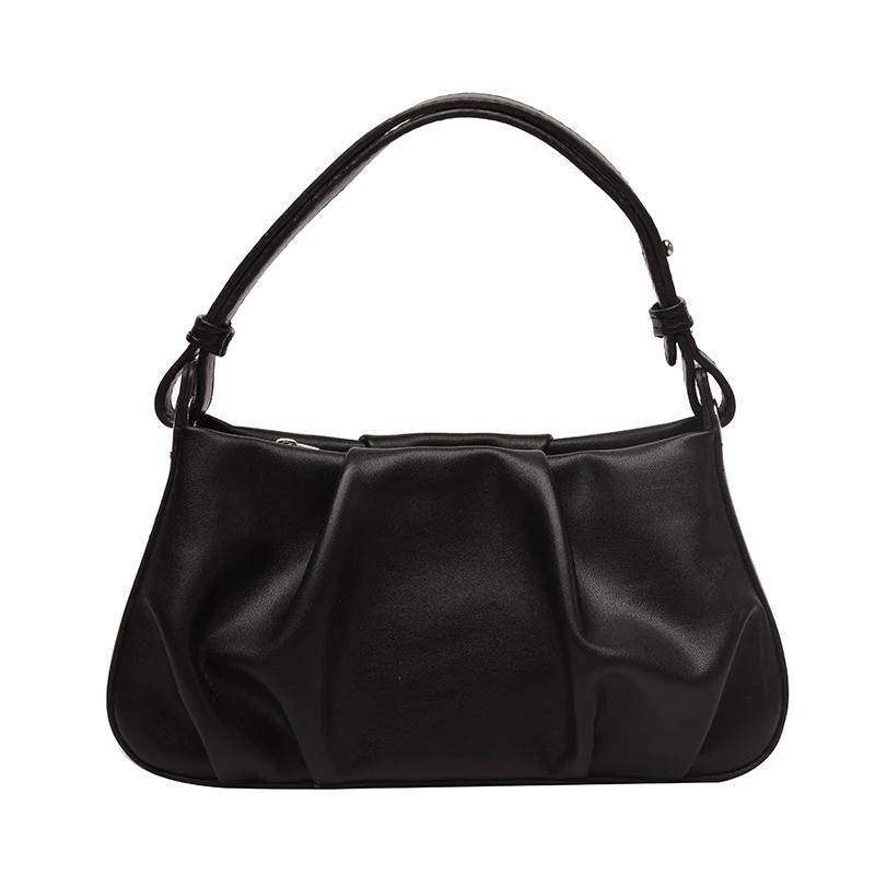 Women S Solid Interior Compartment Top-Handle Bags With Zipper Pu Bags Fashionable Premium Durable Quality Useful