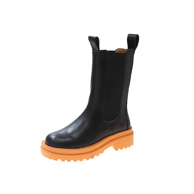 

Ботинки челси женские ботильоны массивная зимняя обувь ботильоны на платформе без застежек массивный каблук BV Boot Brand Designer 40