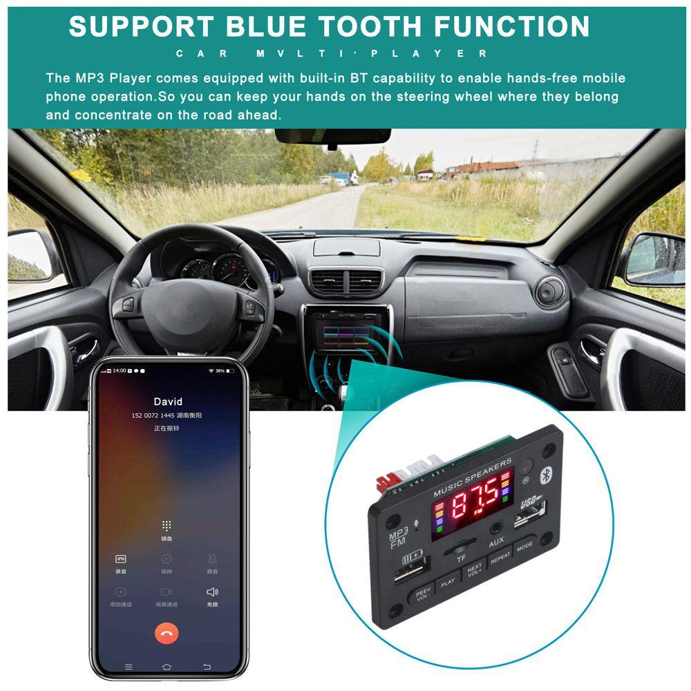 Remote Control 6V 12V Amplifier Board Bluetooth 5.0 Audio Module MP3 Decoding Board Car Player