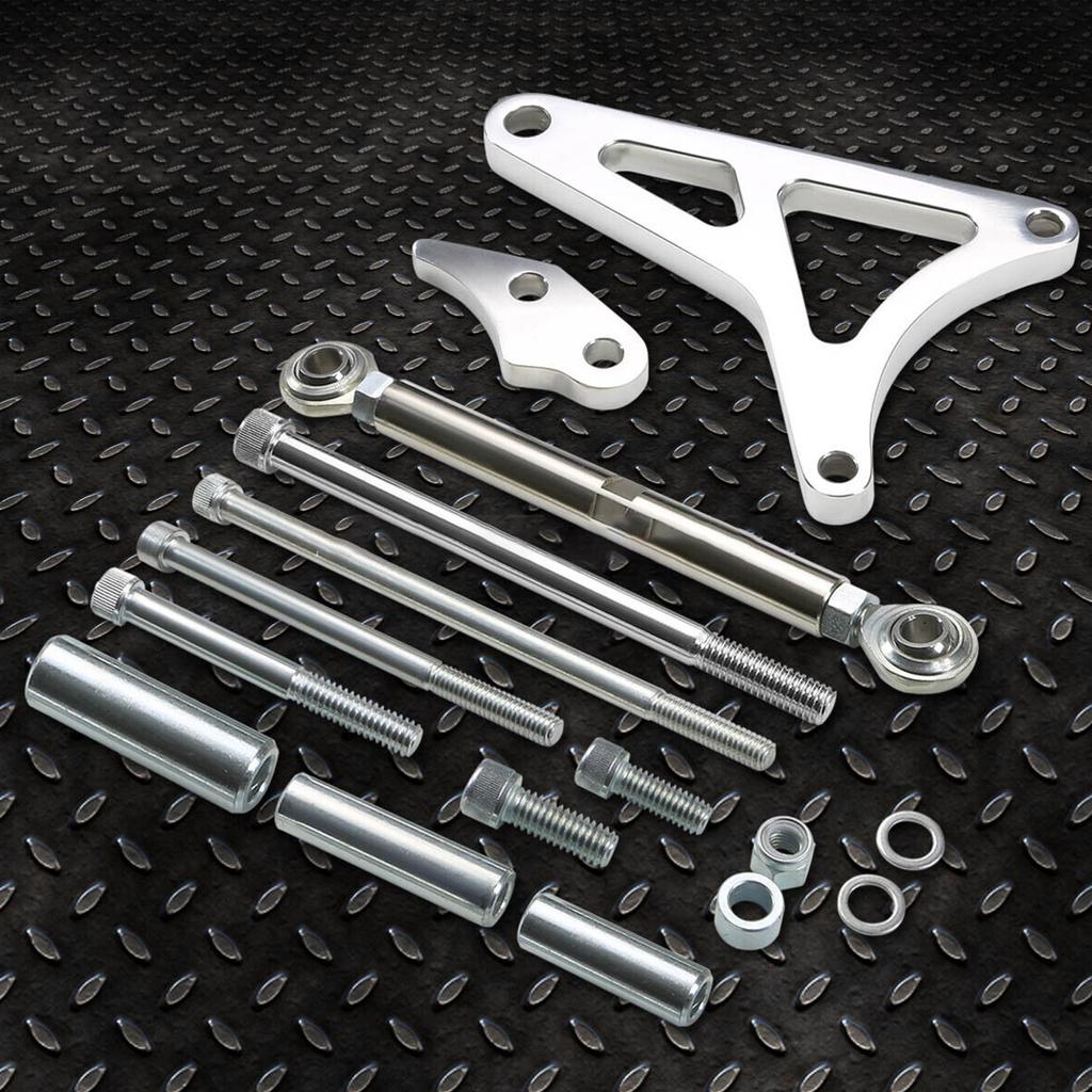 Polished Aluminum Alternator Bracket Kit for Small Block SBF 289 302 5.0L Billet Mounting Generator Bracket Accessories
