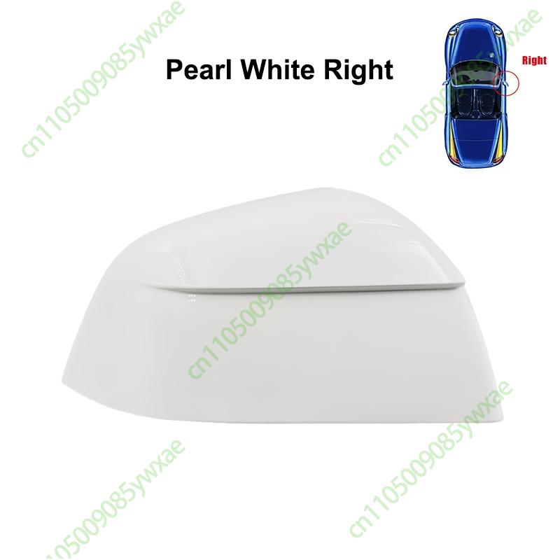 For Tesla Model Y -2026 Juniper Side External Rearview Mirror Carbon Pattern Cover Lower Caps Bottom Shell Frame Replacement