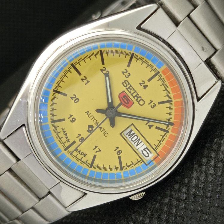 

Б/У винтажные мужские часы SEIKO 5 AUTOMATIC 7S26A JAPAN MENS YELLOW WATCH 608d-a315650-9 SKU608d-a315650