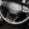 2PCS Carbon Fiber Steering Wheel Button Cover Trim For Hyundai I30 2017-2025/Veloster 2019-2022 LHD/RHD Car Interior Accessories