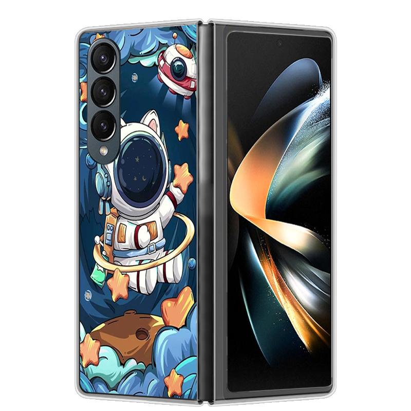 For Samsung Z Fold 4 Case ZFold 5 4 5G Hard Transparent Phone Cover For Samsung Galaxy Z Fold4 Fold5 Shockproof Bumper Fundas