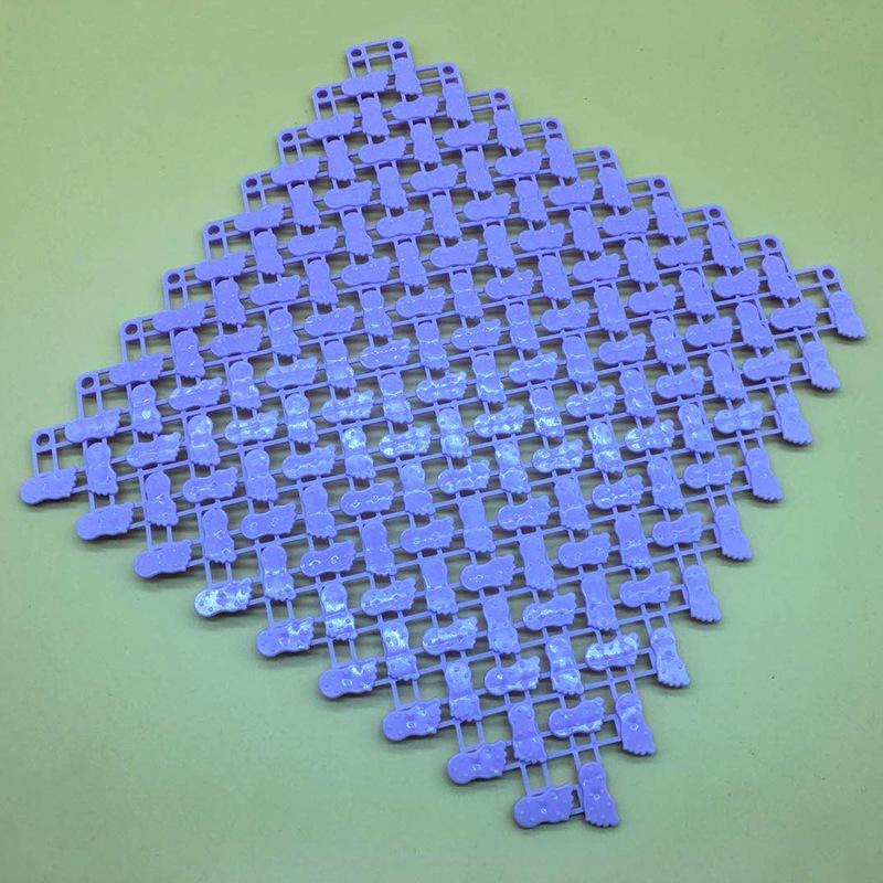 25*25cm Household Bath Toilet Kitchen Waterproof Mat Bathroom Non-slip Splicing Toilet Hollow Drain Mat