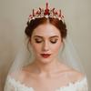Nowa Królowa Księżniczka Korona z Dżetów Barokowa Vintage Ślubna Opaska do Włosów Akcesoria do Włosów Kryształowa Tiara Weselna Impreza
