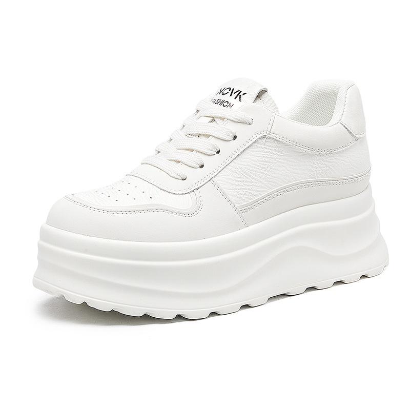 2025 Spring New Women's Shoes In Stock Wenzhou Shoes Thick Sole Heightening Little White Shoes Children Versatile Women's Casual Shoes