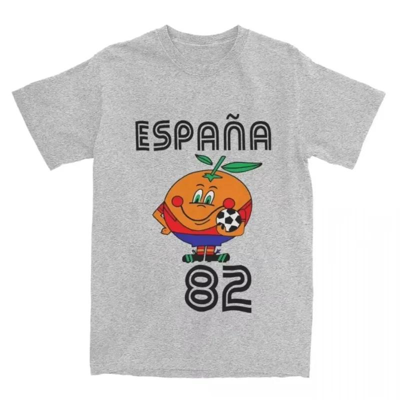 Men Women Espana 82 Spain Vintage Mascot 1982 T Shirt Clothes Vintage Tees Printed Accessories Soccer Football Cotton T-shirt