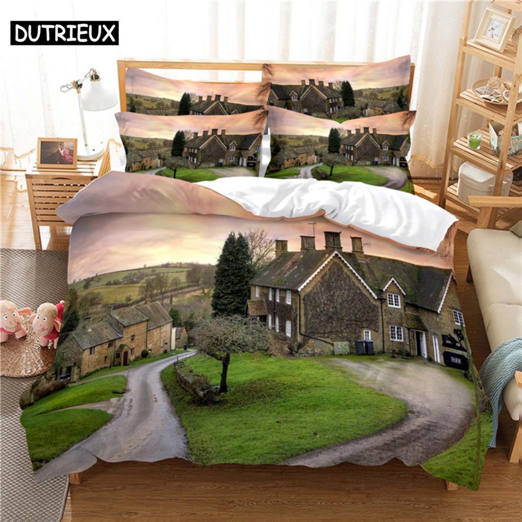 Comforter Colorful Aurora Bedding Set 3D Bedding Digital Printing Queen Size Bedding Set Fashion Design