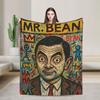 Mr Beans Warme Weiche Decken Reise Plüsch Überwurf Flauschige Außen Flannel Bettdecke Sofa Bettbezug