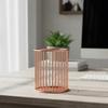 Hollow Out Design Desktop Organizer Gold Color Pencil Organizer  Makeup Tools Storage
