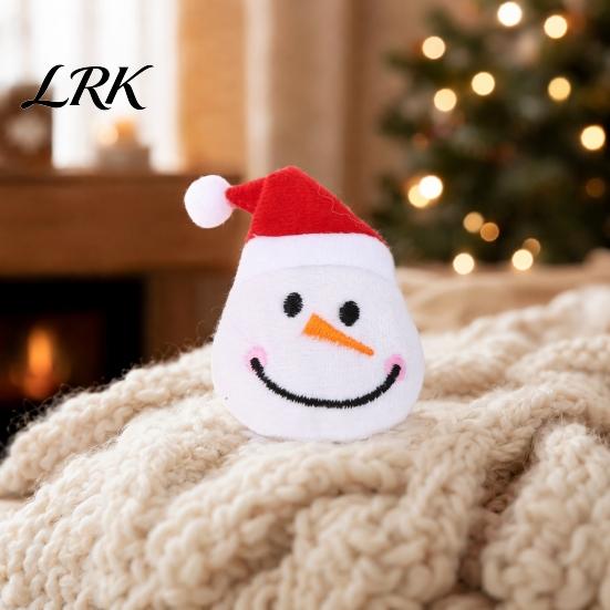 Catnip Toys Christmas Toy, Plush Santa Tree Snowman Penguin with Natural Catnip, Holiday Kicker Cat Chew Toy Kitten Teething Chewing for Stress