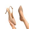 Nude Pure Desire Style High Heels Women's Thin Heels Spring and Summer New Sexy Temperament Pointed Large Size Single Shoes Women