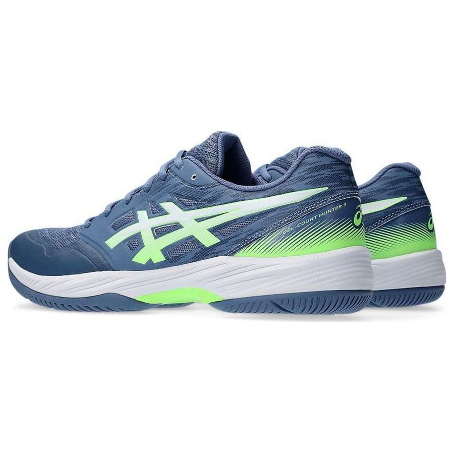 Asics Gel Court Hunter 3 Denim Blue Men Sneakers Lime-Burst 1071A088-402