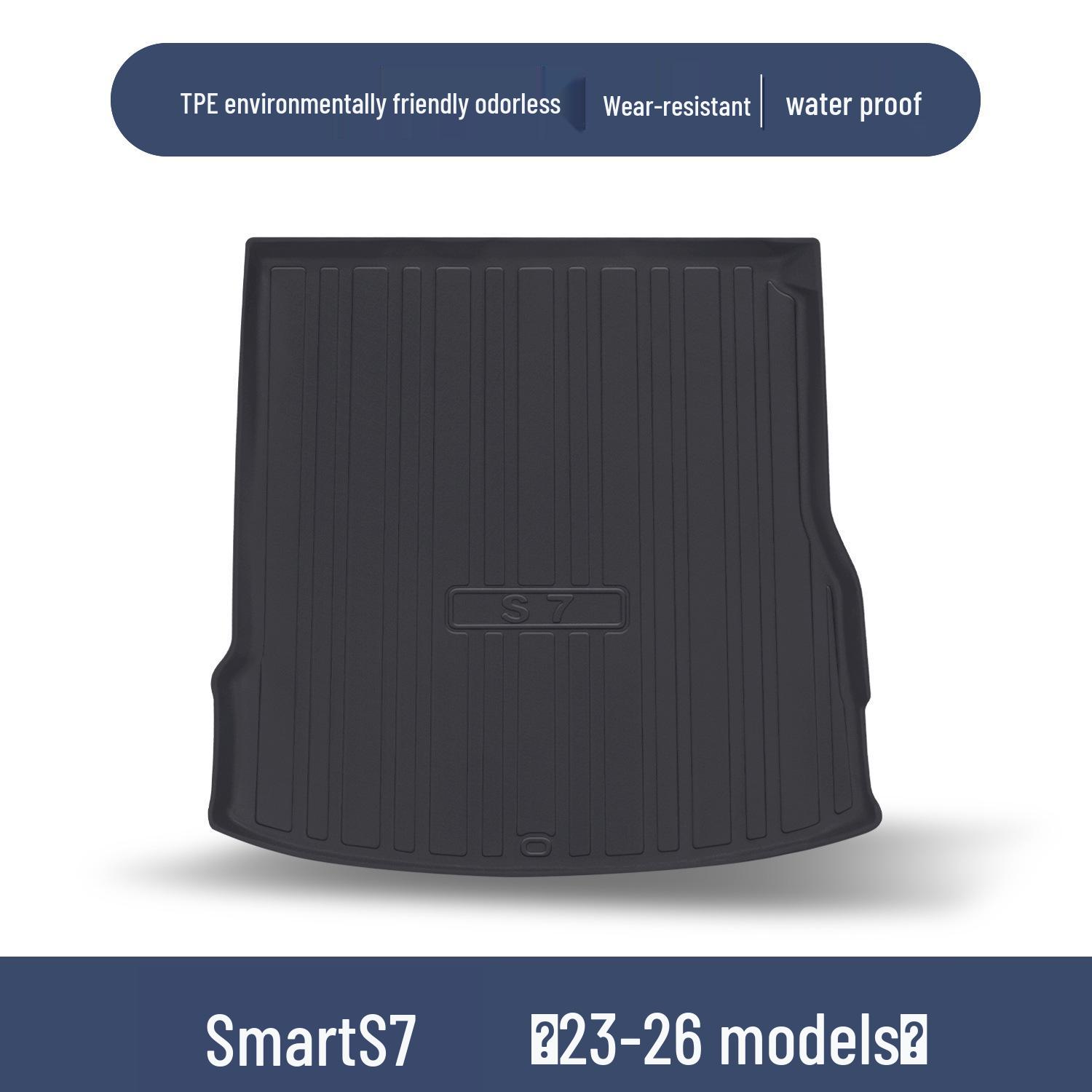Huawei Luxeed S7 TPE Trunk Mat - Waterproof Car Accessory for Interior Modification 100*90