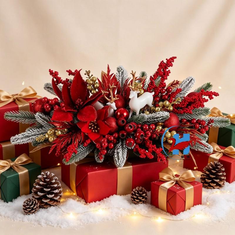 Weihnachts-Hirsch Kerzenhalter Dekoration Tischmittelstück Feierparty Heimdekoration Kunststoff Laterne