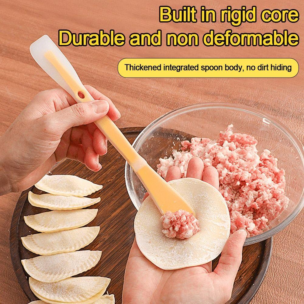 

2pcs Double Head Dumpling Filling Spoon Non Stick Scoop Baking Scraper Home 2pcs