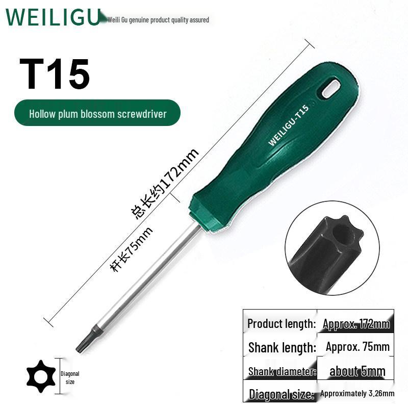 Extended Torx & Phillips Screwdriver Set: T8, T20, T30 for Car Repair & Air Filter Maintenance