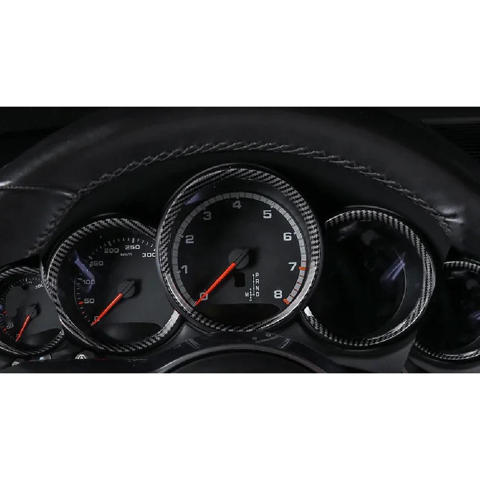 Interior Accessories For Porsche Cayenne 911 Panamera 2010-2015 2016 Car Dashboard Cover Trim Carbon Fiber Style Parts