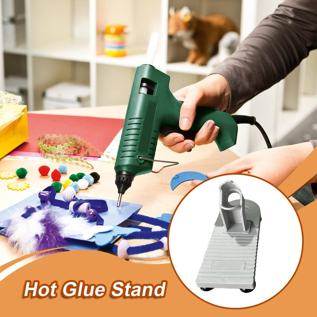 Hot Glue Dispenser Holder Anti-Drip Universal Heat Resistant Support Stand Melting Glue Dispenser Base For Arts Crafts Home