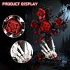 Gobricks MY OWN CREATION Gothic Skull Cross Black Rose Building Blocks Jesus Cross Black Rose Skull Hand Blocks Miniature Playthings Present