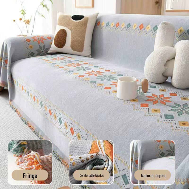 European Chenille Sofa Cover: All-Season Universal Slipcover