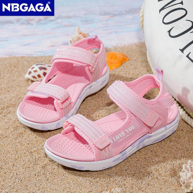 2025 Spring Summer New Sandals Breathable Children's Girls Anti Slip Open Toe Sandals Outdoor Beach Shoes