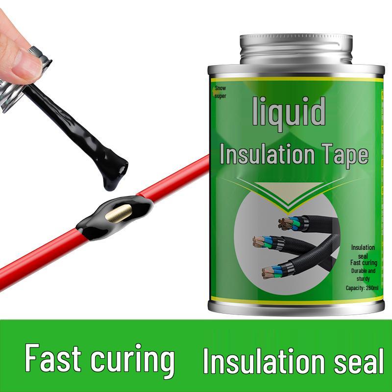 Electrician's Waterproof Liquid Insulating Cloth Tape - Black, Flame Retardant, Ideal for Wire Joints & Cables