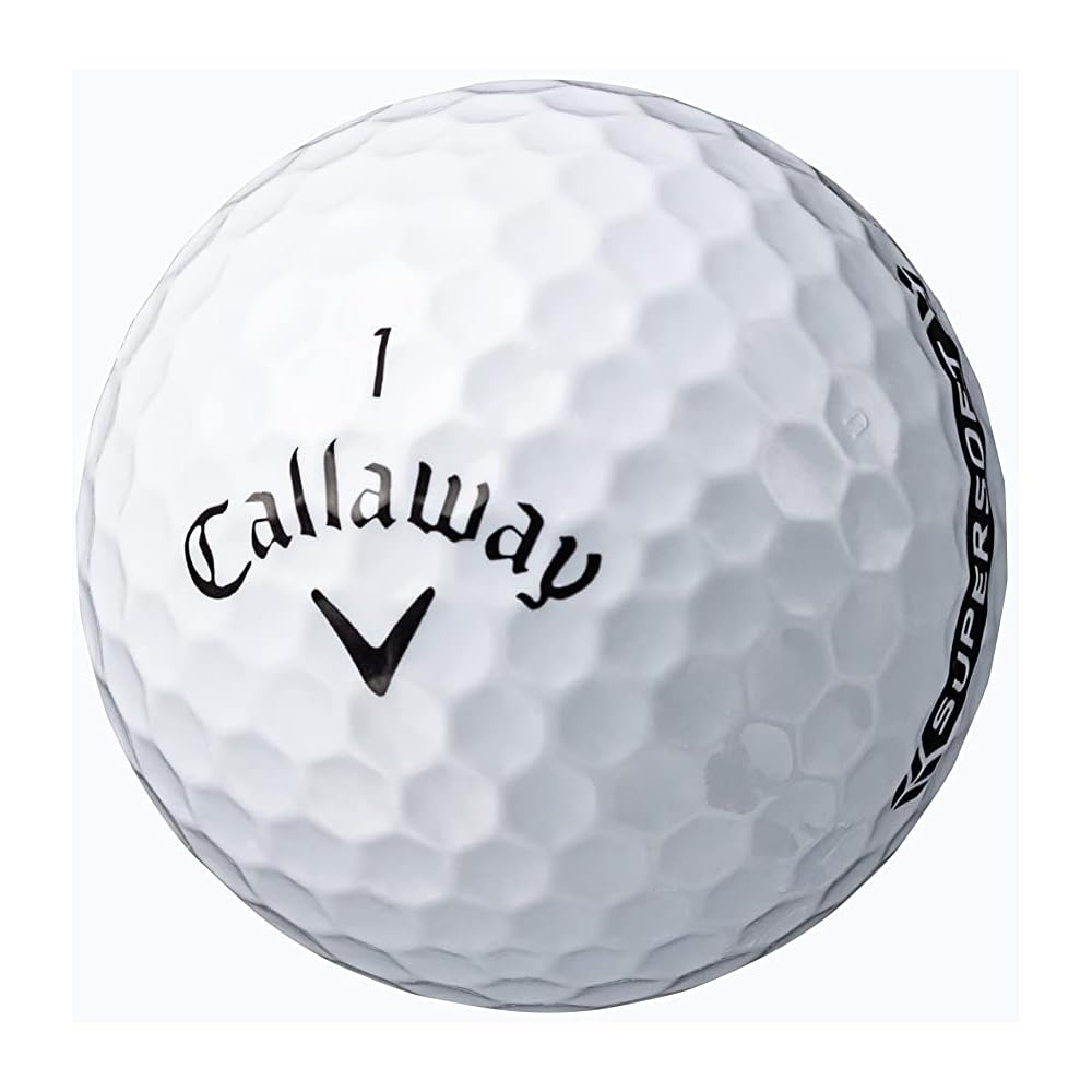 Bolas de Golfe Callaway Supersoft 23 Pacote com 12 Estrutura de 2 Peças Branco