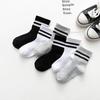 Children's Socks Spring Summer Thin Mesh Socks Solid Colour Boys Short Socks Girls White Student Mid-calf Socks Baby Socks