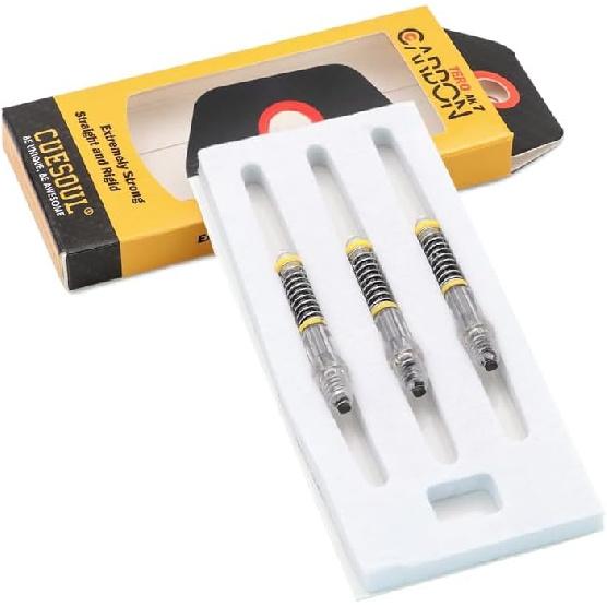 CUESOUL TERO AK7 Carbon Dart Shafts/Stem Built-in Spring Telescopic,Set of 3 pcs A-25mm