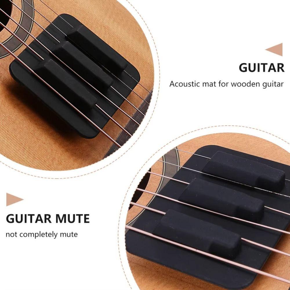 Reusable Guitar String Muffler Anti-Slip Base Noise Reduction Tool  Musical Instruments